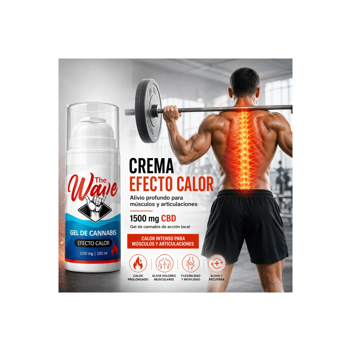 Crema FORTE+ CBD 1500mg — Efecto Calor
